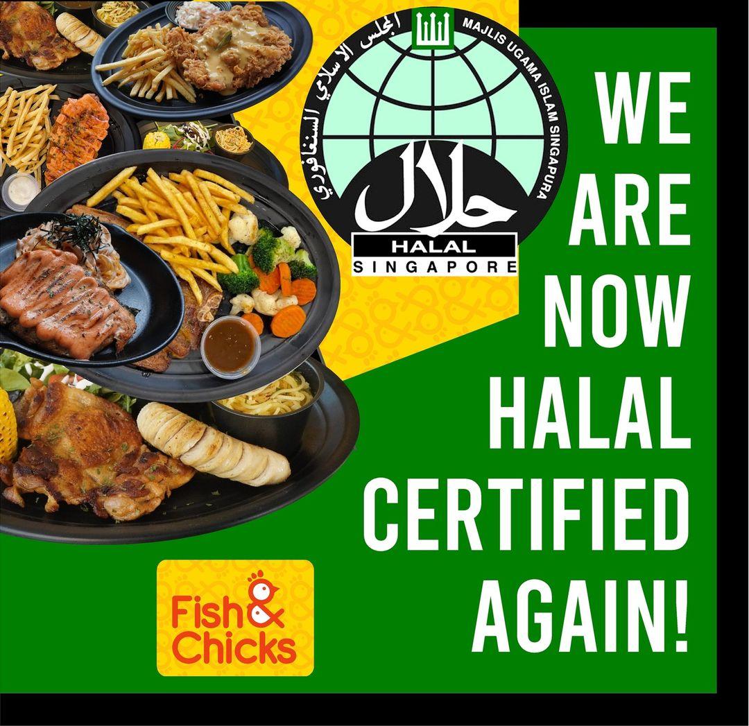 Fish & Chicks are now halal certified