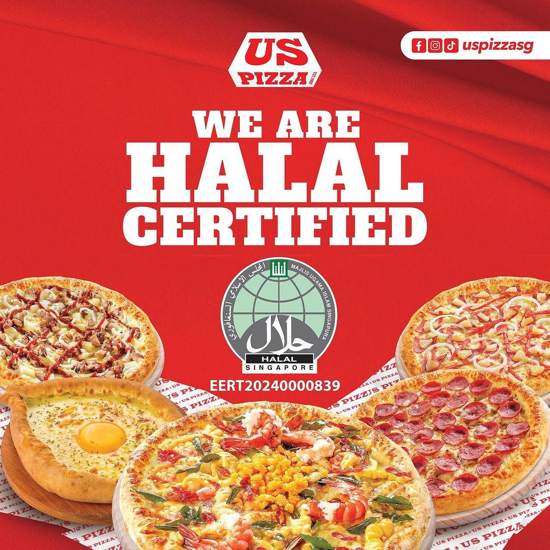 US Pizza is now halal certified