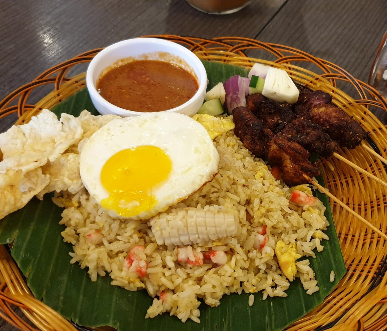 Nasi goreng with Chicken Satay