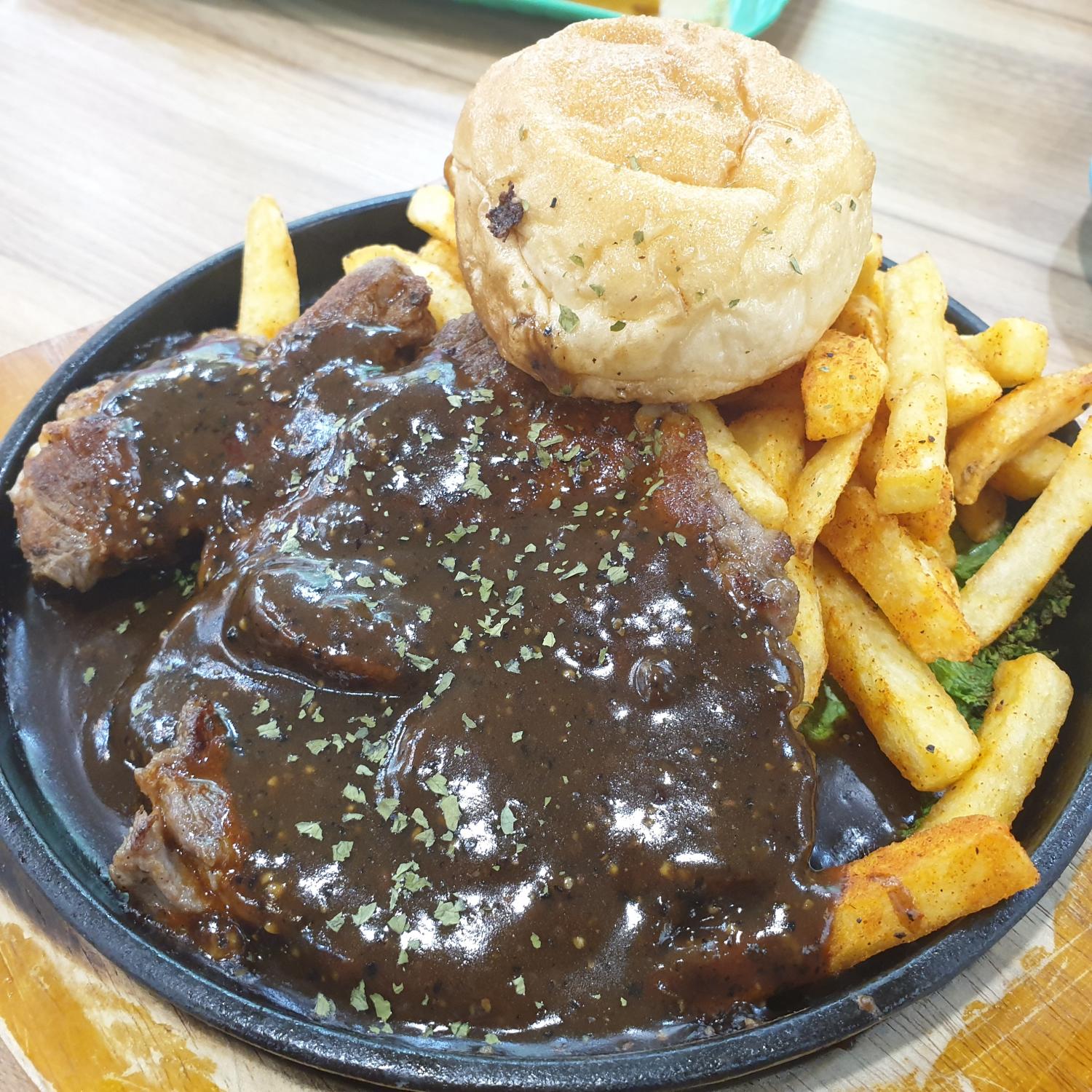 Tender Steak At Fatty Bom Bom Halal Tag Singapore