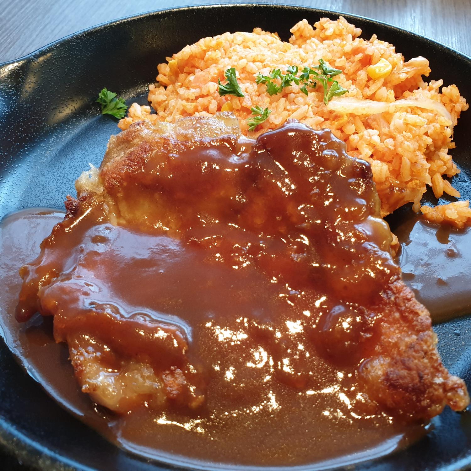 Macau Chicken Chop Fried Rice