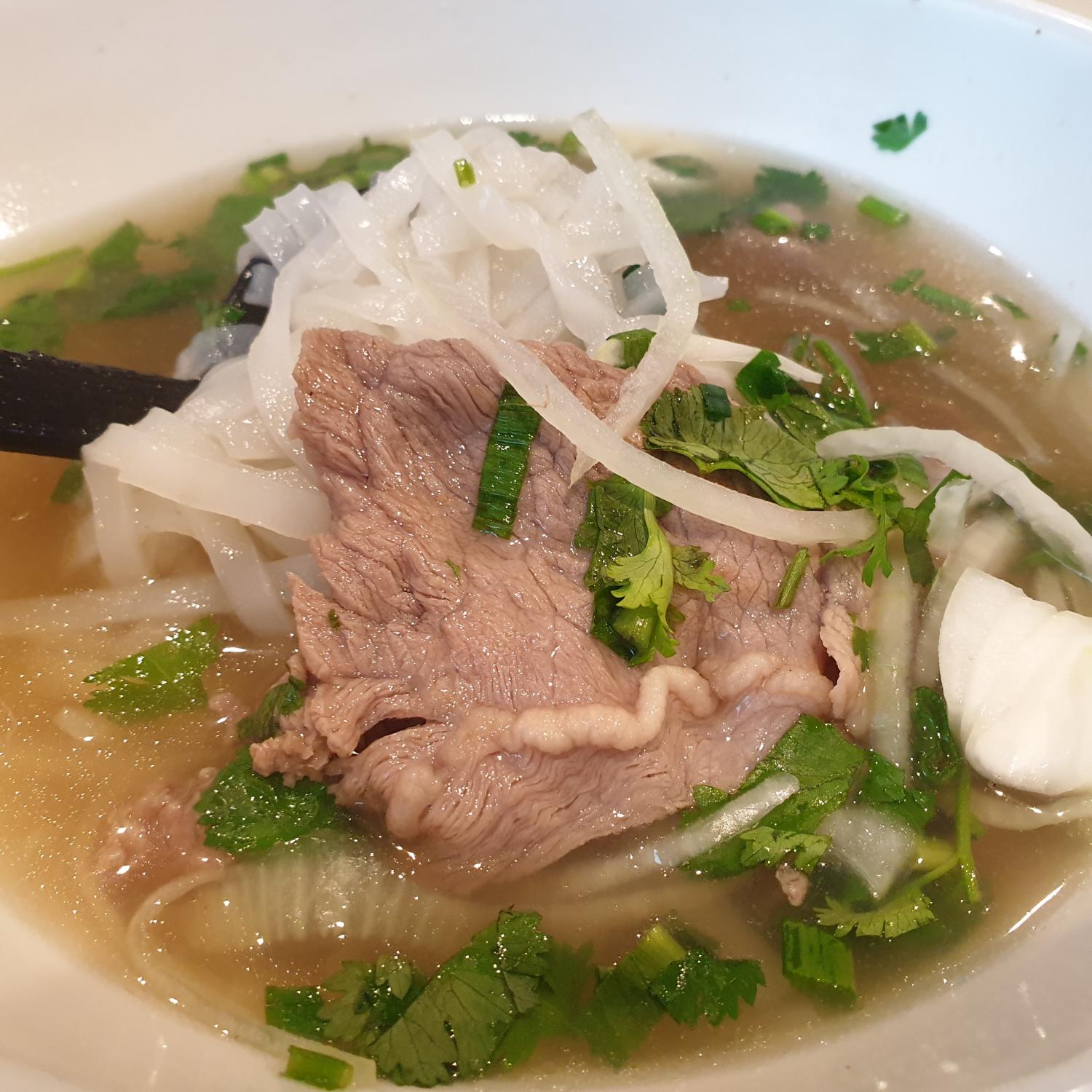 Pho Noodle Soup with Sliced Beef