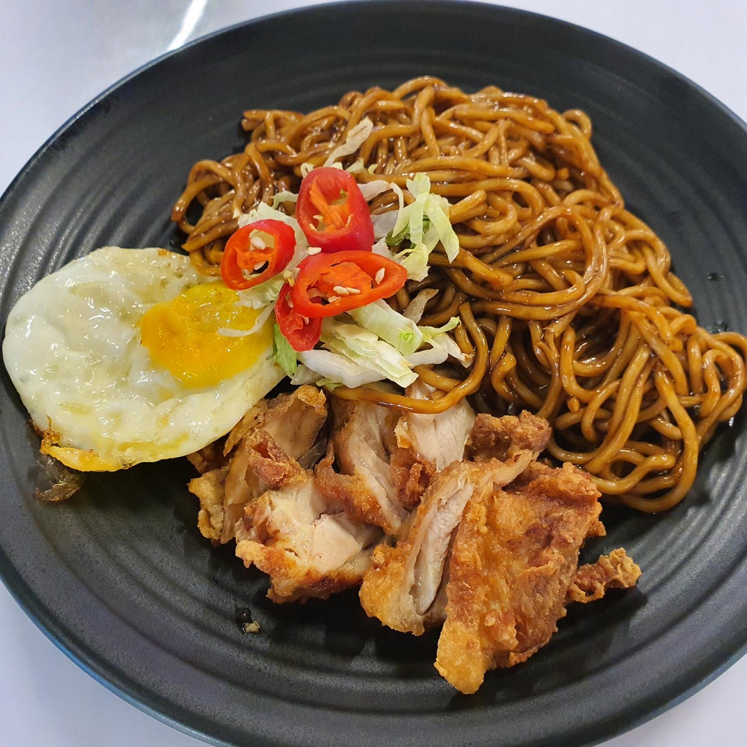 Dry La Mian Chicken Cutlet