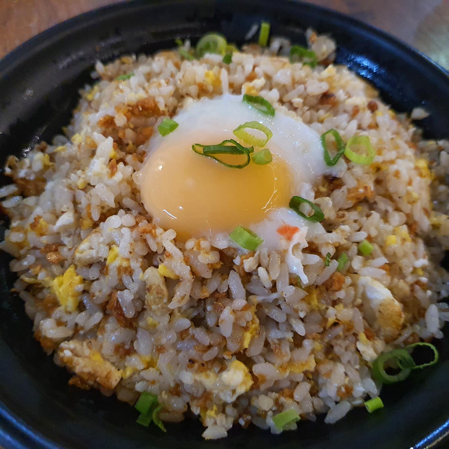 Garlic Fried Rice with Onsen Egg