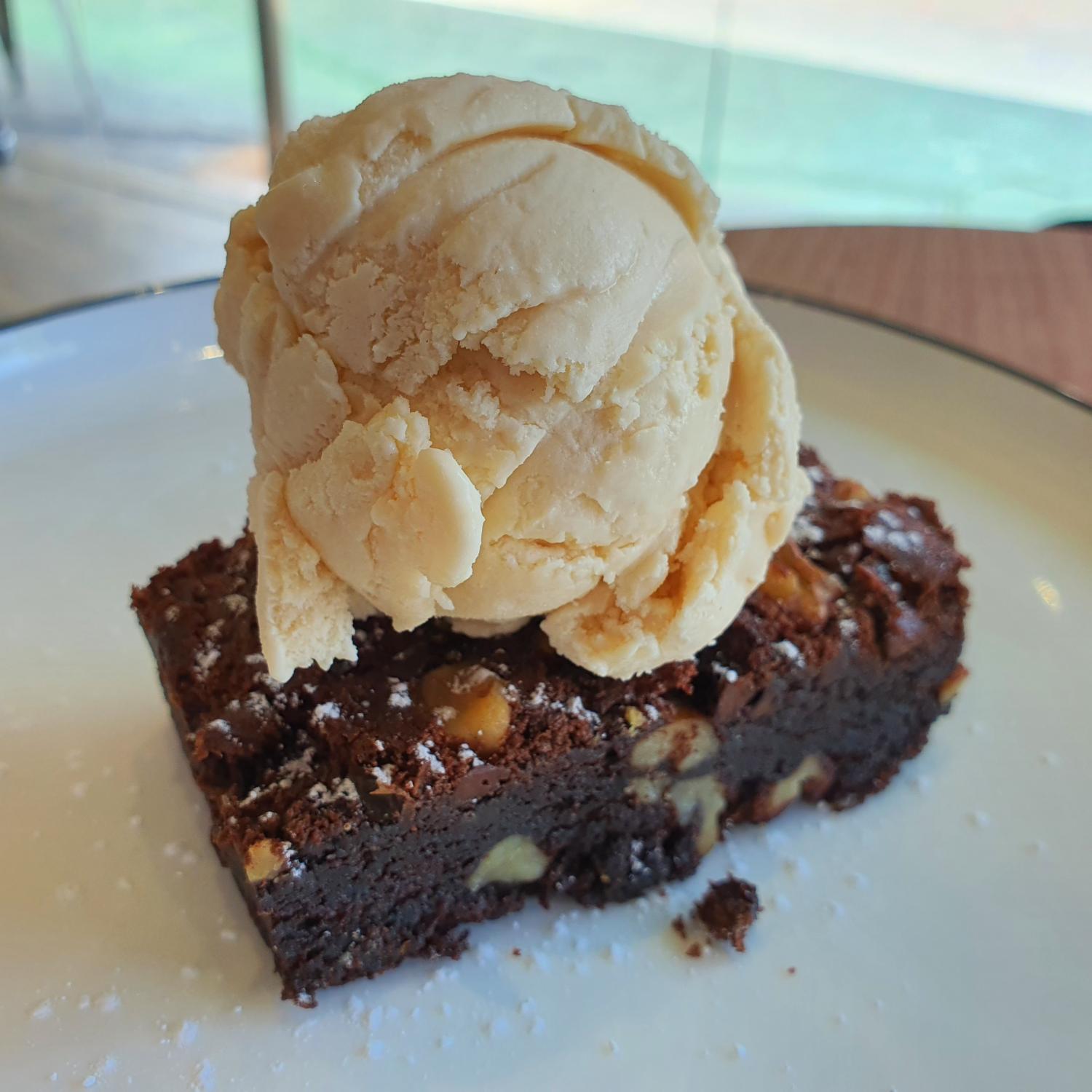 Heavenly Brownie with Earl Grey Lavender Ice Cream