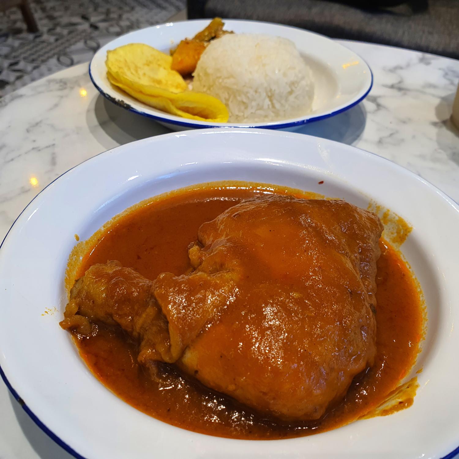 Rice with Ayam Masak Merah