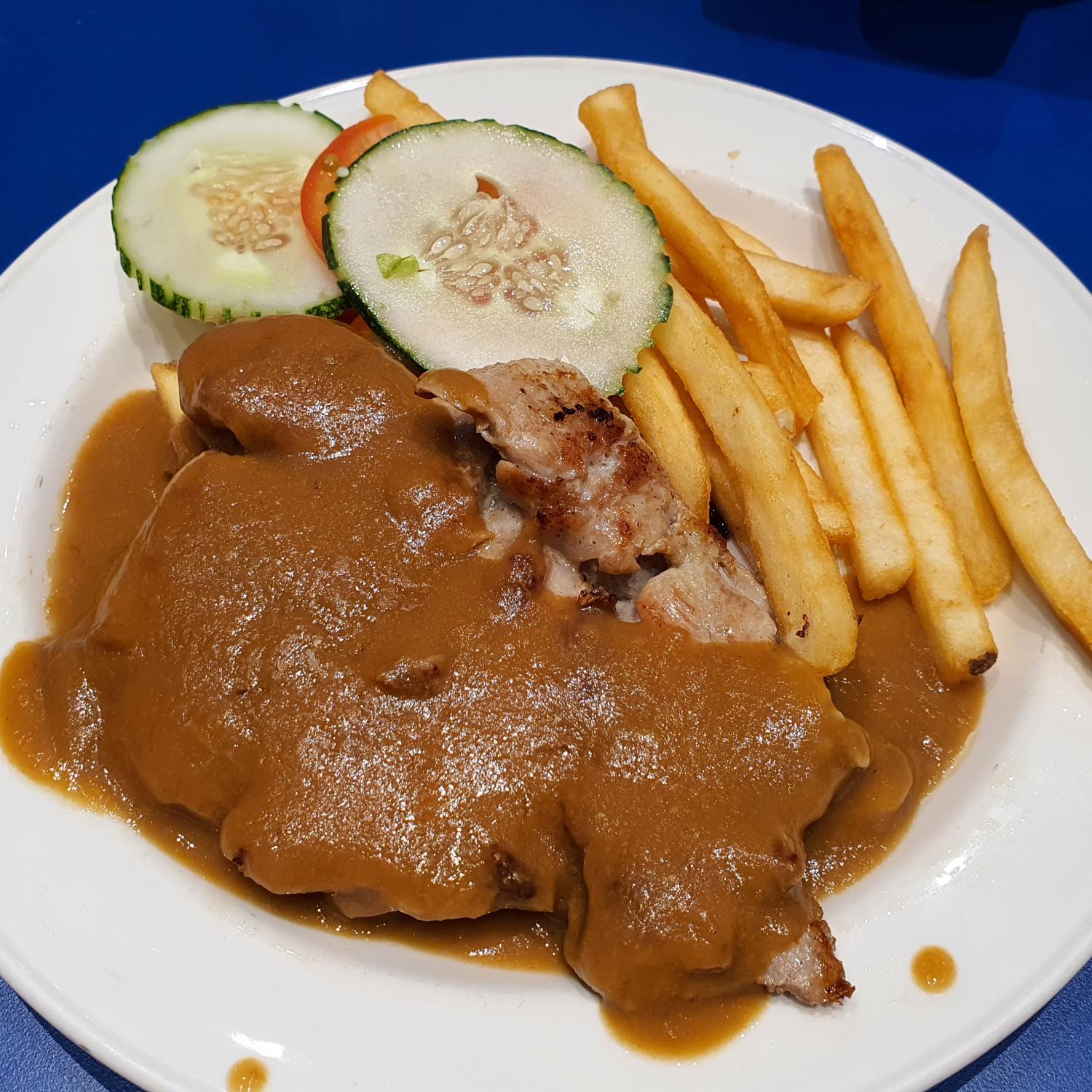 Chicken Chop with Mushroom Sauce