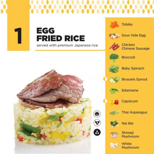 Egg Fried Rice and Meat