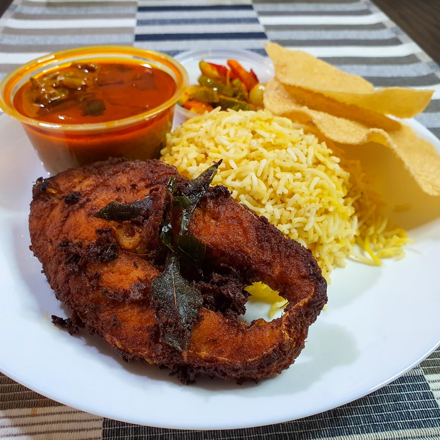 Fried Fish Briyani