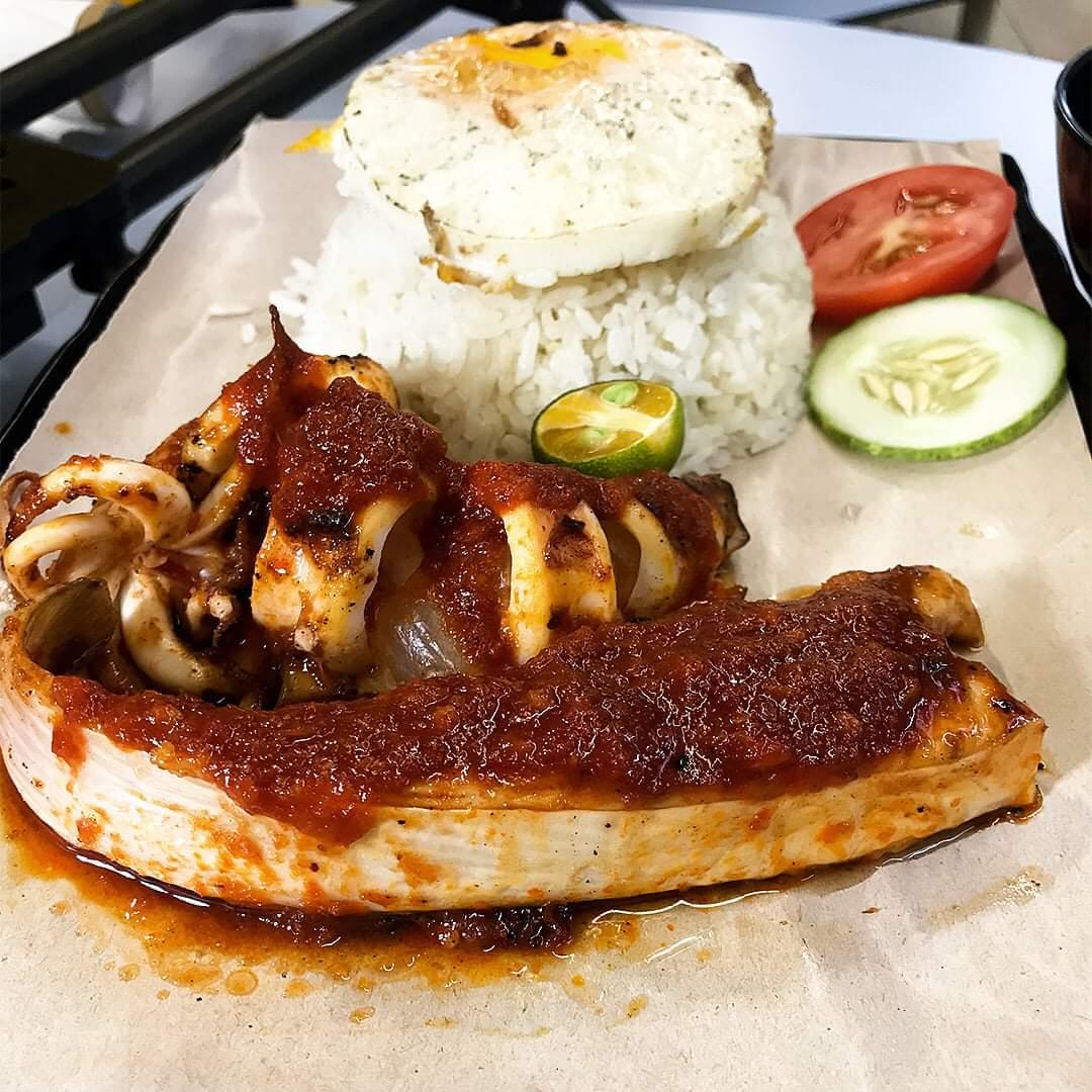 Rice with Stingray and Squid