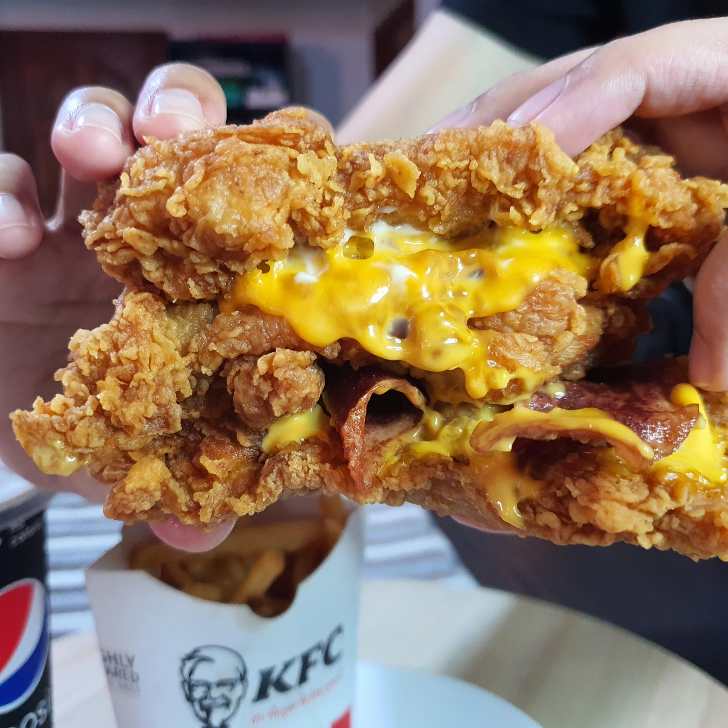 Cheesy Zinger Triple Down