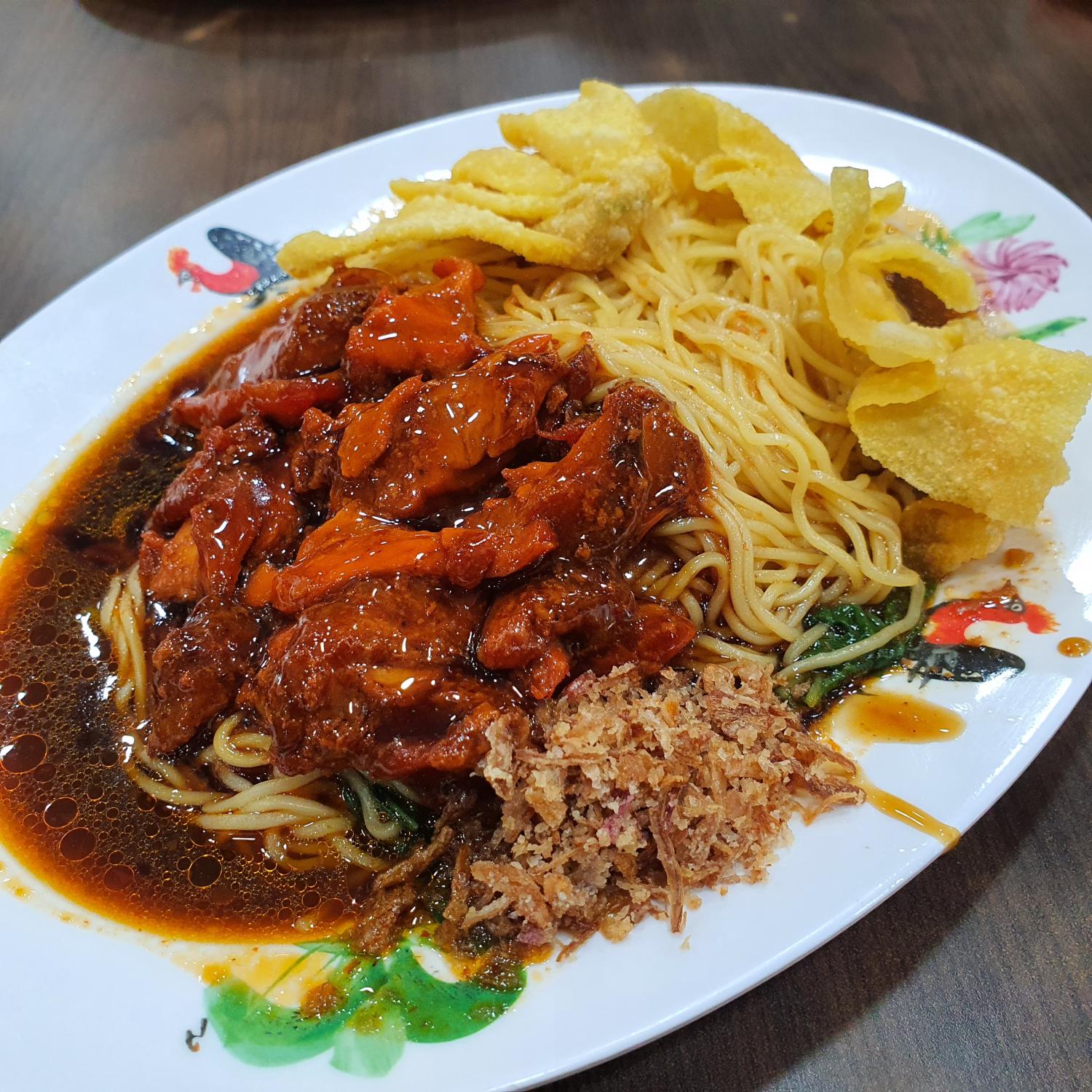 Chicken Char Siew Wanton Noodle