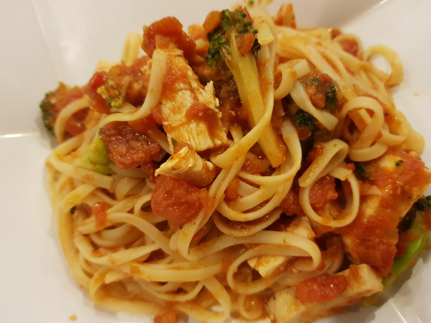 Spicy Chicken Linguine