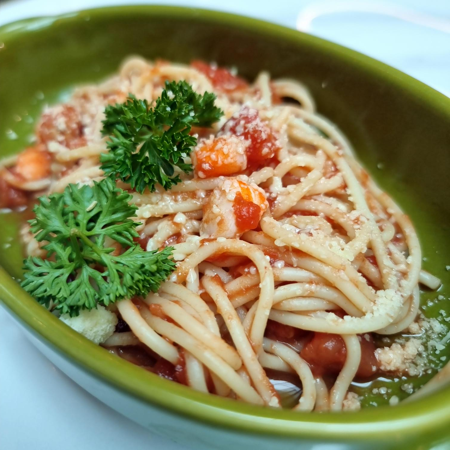 Tomato Prawn Pasta