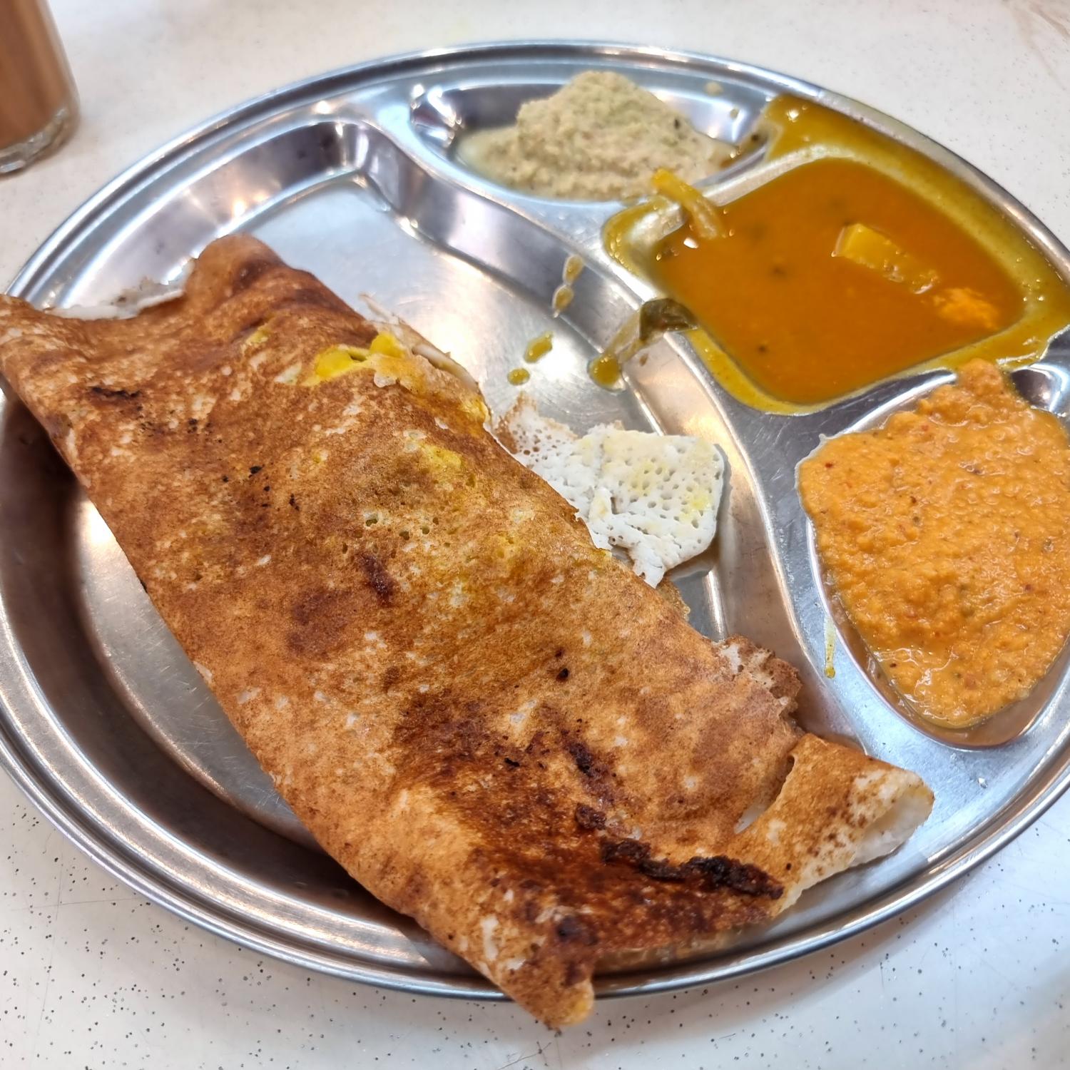 Masala Thosai at Muhammad's Teh Tarik - Halal Tag Singapore