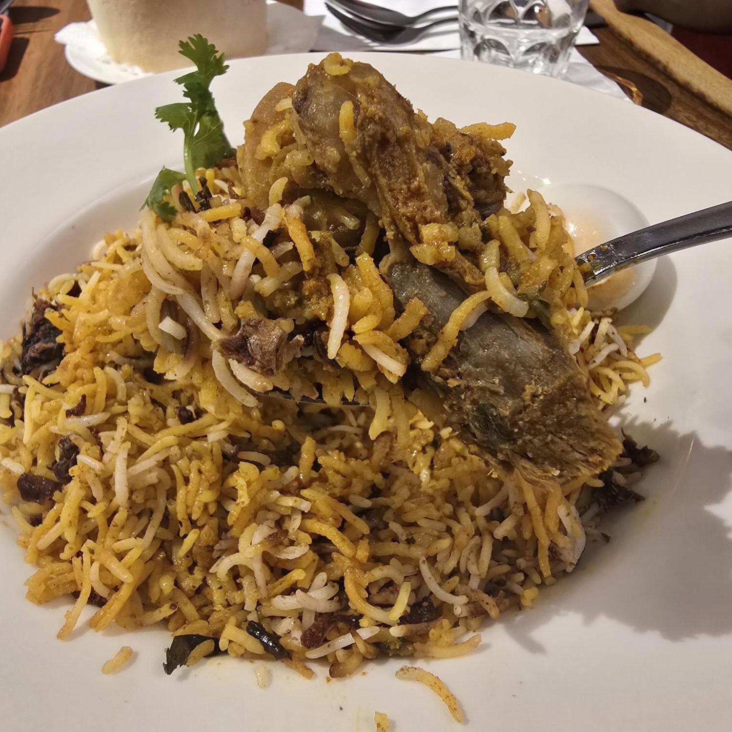 Hydrabad Dum Lamb Biryani