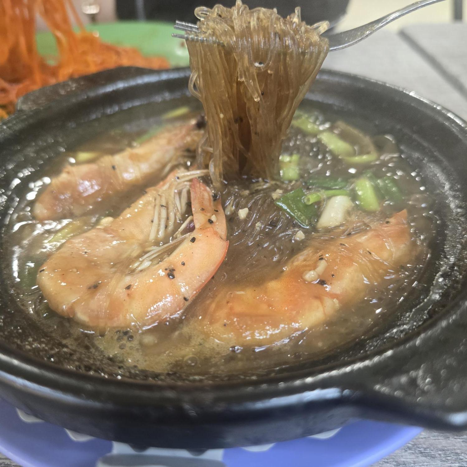 Thai Claypot Prawn Glass Noodle