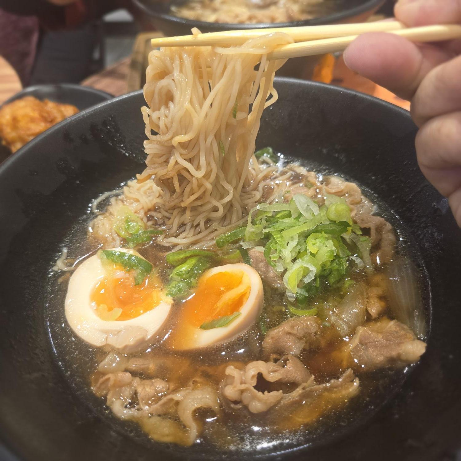 Shoyu Negitama Beef Ramen