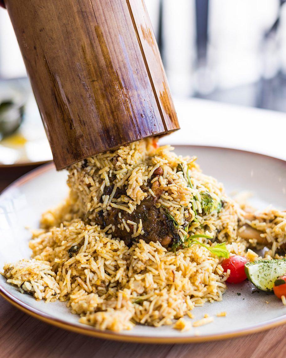 Bamboo Lamb Biryani