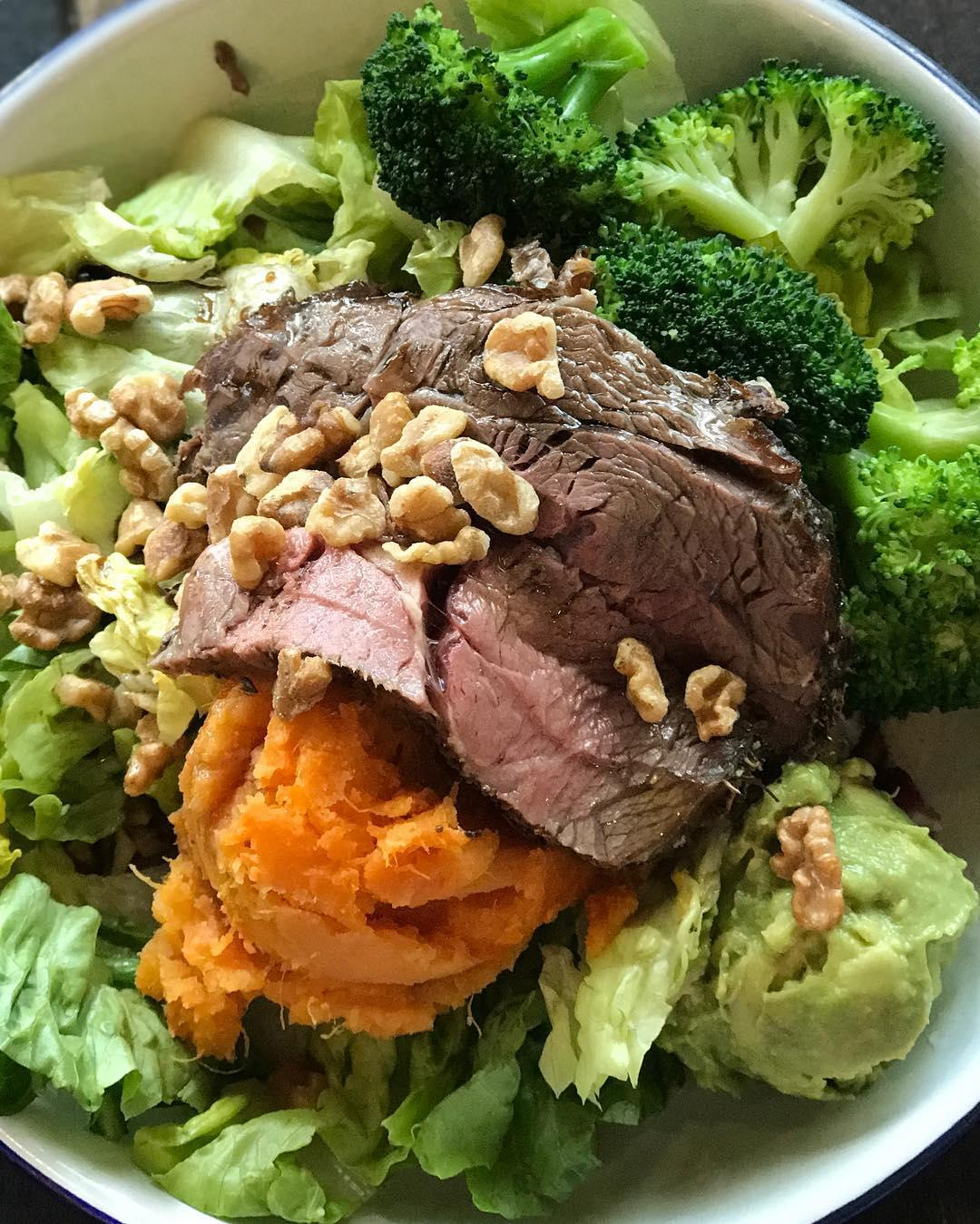 Salad with Grass-Fed Ribeye