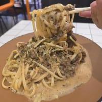 Beef Carbonara Pasta