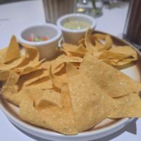 Tortilla Chips with Salsa & Avocado Dip