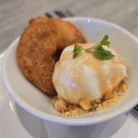 Pineapple Fritter with Vanilla Ice Cream
